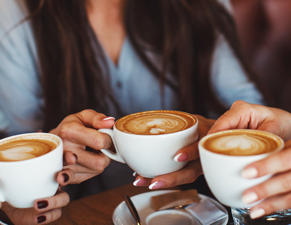 friends having coffee