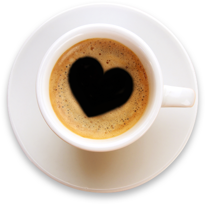 coffee cup with heart